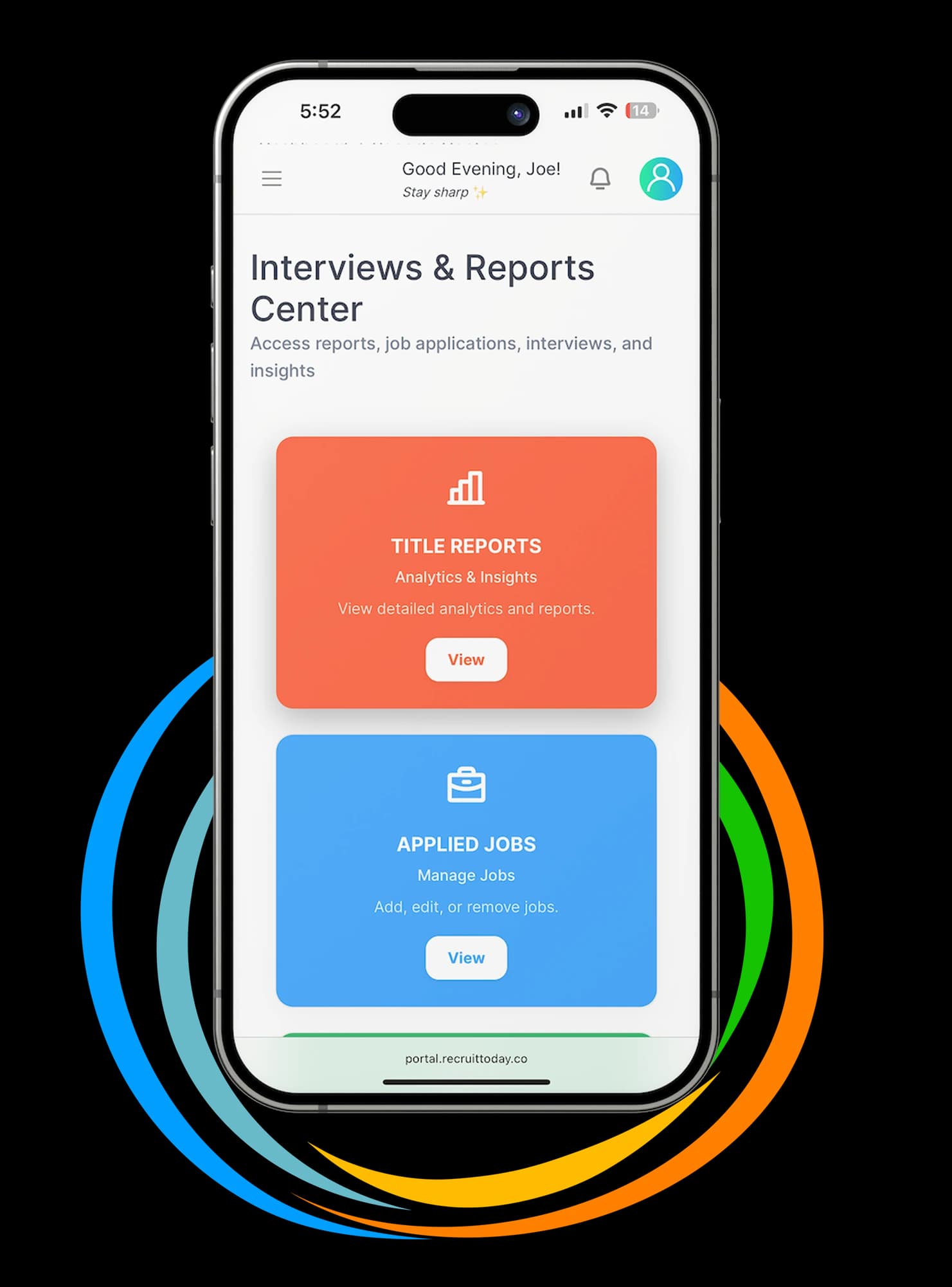 Recruit Today client portal screen 6