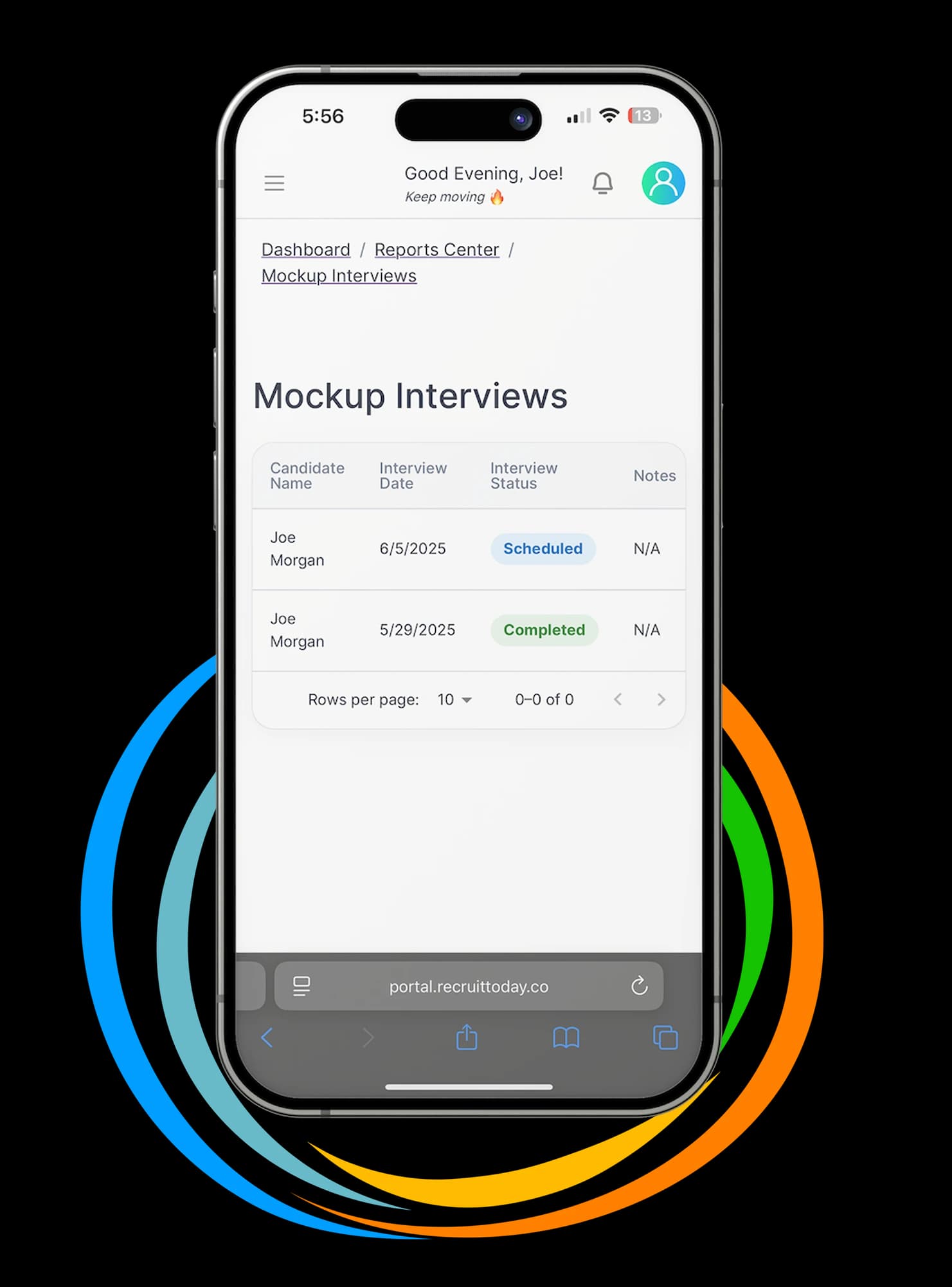 Recruit Today client portal screen 9